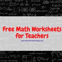 Անվճար մաթեմատիկական աշխատաթերթեր ուսուցիչների համար